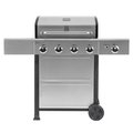 Kenmore Kenmore PG-40406S0L-SE 4 Burner Open Cart Grill with Side Burner; Stainless Steel & Black PG-40406S0L-SE